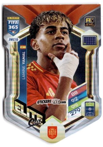 Figurina Lamine Yamal - Fifa 365: 2025-2026. Adrenalyn Xl n. JWL18 - Panini