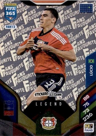 Figurina Lucio - Fifa 365: 2025-2026. Adrenalyn Xl n. FAN12 - Panini