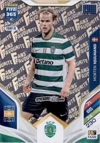 Sticker Morten Hjulmand - Fifa 365: 2025-2026. Adrenalyn Xl n. FAN18 - Panini