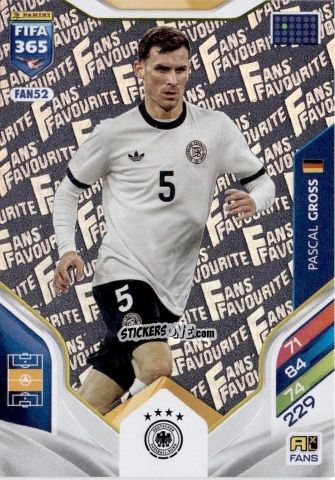 Cromo Pascal Groß - Fifa 365: 2025-2026. Adrenalyn Xl n. FAN52 - Panini