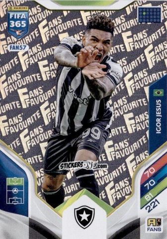 Cromo Igor Jesus - Fifa 365: 2025-2026. Adrenalyn Xl n. FAN57 - Panini