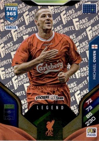 Cromo Michael Owen - Fifa 365: 2025-2026. Adrenalyn Xl n. FAN58 - Panini