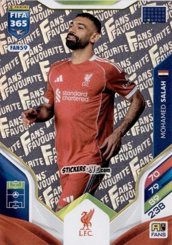 Cromo Mohamed Salah - Fifa 365: 2025-2026. Adrenalyn Xl n. FAN59 - Panini