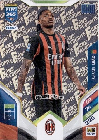 Cromo Rafael Leão - Fifa 365: 2025-2026. Adrenalyn Xl n. FAN67 - Panini