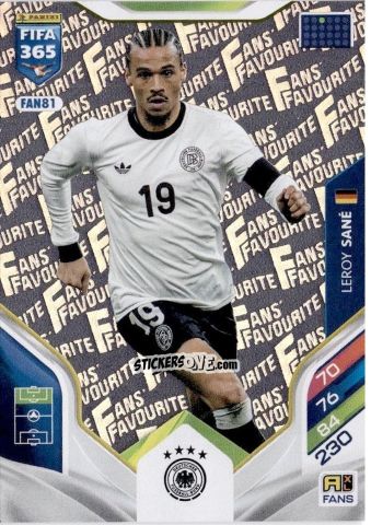 Figurina Leroy Sané - Fifa 365: 2025-2026. Adrenalyn Xl n. FAN81 - Panini