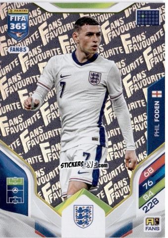 Cromo Phil Foden - Fifa 365: 2025-2026. Adrenalyn Xl n. FAN85 - Panini