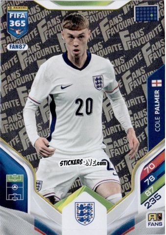 Figurina Cole Palmer - Fifa 365: 2025-2026. Adrenalyn Xl n. FAN87 - Panini