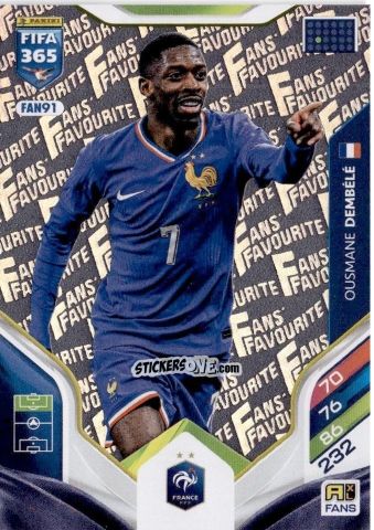 Figurina Ousmane Dembélé - Fifa 365: 2025-2026. Adrenalyn Xl n. FAN91 - Panini