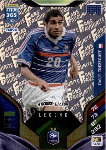 Sticker David Trezeguet - Fifa 365: 2025-2026. Adrenalyn Xl n. FAN94 - Panini