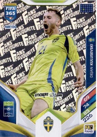 Cromo Dejan Kulusevski - Fifa 365: 2025-2026. Adrenalyn Xl n. FAN100 - Panini