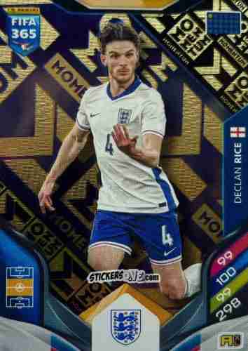 Cromo Declan Rice - Fifa 365: 2025-2026. Adrenalyn Xl n. M6 - Panini