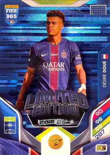 Cromo Desiré Doué - Fifa 365: 2025-2026. Adrenalyn Xl n. LEP-2 - Panini