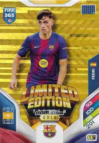 Sticker Pedri - Fifa 365: 2025-2026. Adrenalyn Xl n. LEPG-4 - Panini