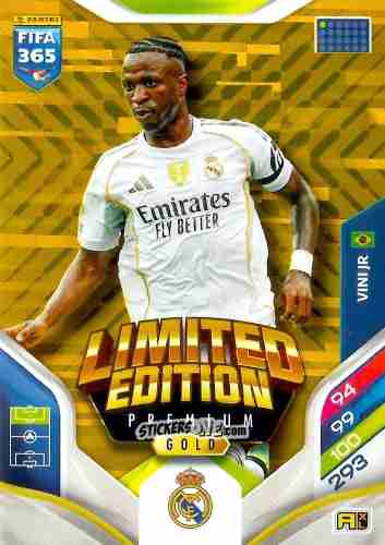 Figurina Vini Jr. - Fifa 365: 2025-2026. Adrenalyn Xl n. LEPG-5 - Panini