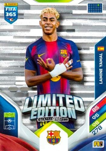 Figurina  Lamine Yamal  - Fifa 365: 2025-2026. Adrenalyn Xl n. XXL-12 - Panini