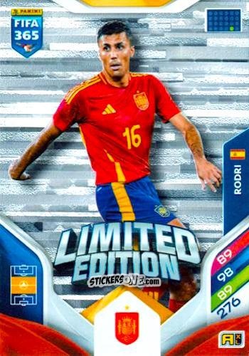 Figurina Rodri - Fifa 365: 2025-2026. Adrenalyn Xl n. XXL-31 - Panini