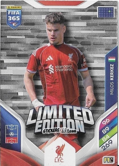 Sticker  Milos Kerkez  - Fifa 365: 2025-2026. Adrenalyn Xl n. LE-7 - Panini