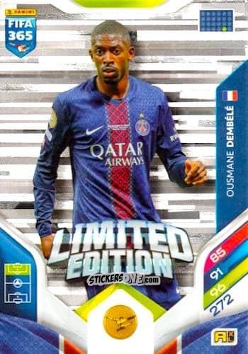 Figurina  Ousmane Dembélé  - Fifa 365: 2025-2026. Adrenalyn Xl n. LE-18 - Panini