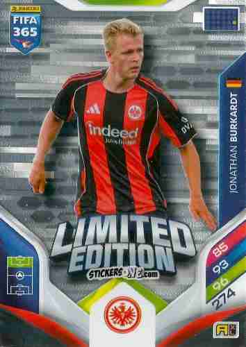 Cromo  Jonathan Burkardt  - Fifa 365: 2025-2026. Adrenalyn Xl n. LE-23 - Panini