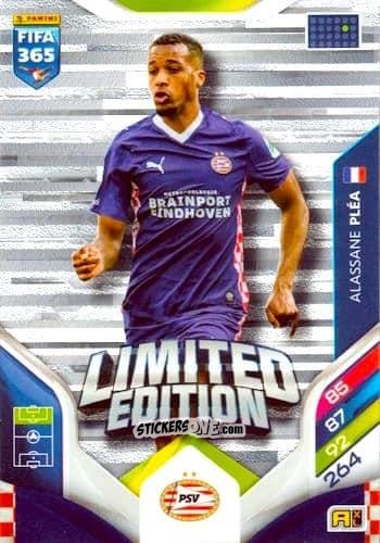 Figurina  Alassane Pléa  - Fifa 365: 2025-2026. Adrenalyn Xl n. LE-44 - Panini