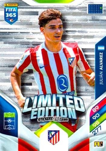 Cromo  Julián Álvarez  - Fifa 365: 2025-2026. Adrenalyn Xl n. LE-63 - Panini