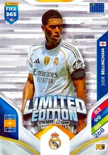 Cromo Jude Bellingham  - Fifa 365: 2025-2026. Adrenalyn Xl n. LE-72 - Panini