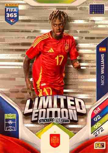 Figurina Nico Williams  - Fifa 365: 2025-2026. Adrenalyn Xl n. LE-94 - Panini