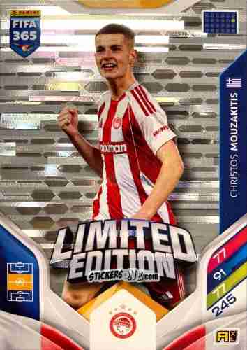 Figurina Christos Mouzakitis - Fifa 365: 2025-2026. Adrenalyn Xl n. LE-136 - Panini