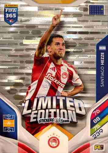 Sticker Santiago Hezze - Fifa 365: 2025-2026. Adrenalyn Xl n. LE-144 - Panini