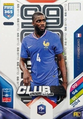Figurina Dayot Upamecano - Fifa 365: 2025-2026. Adrenalyn Xl n. CLB20 - Panini