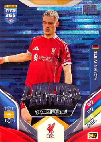 Cromo Florian Wirtz - Fifa 365: 2025-2026. Adrenalyn Xl n. LEP-13 - Panini