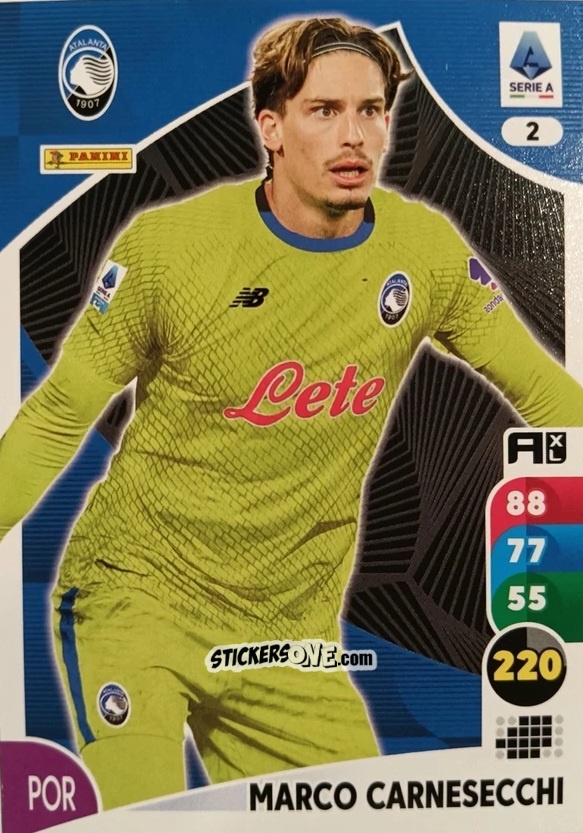 Cromo Marco Carnesecchi - Calciatori 2025-2026. Adrenalyn Xl n. 2 - Panini