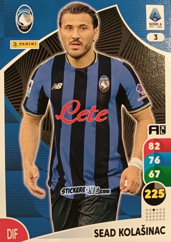 Figurina Sead Kolašinac - Calciatori 2025-2026. Adrenalyn Xl n. 3 - Panini