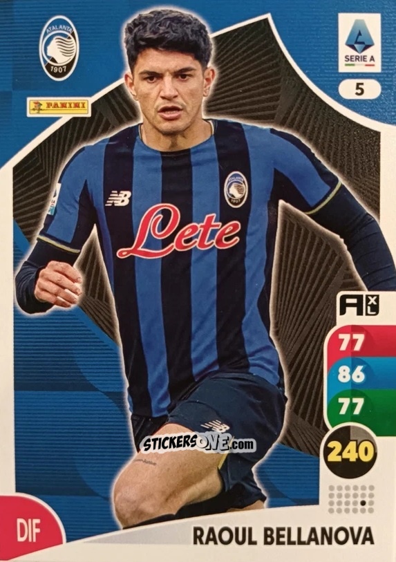 Cromo Raoul Bellanova - Calciatori 2025-2026. Adrenalyn Xl n. 5 - Panini