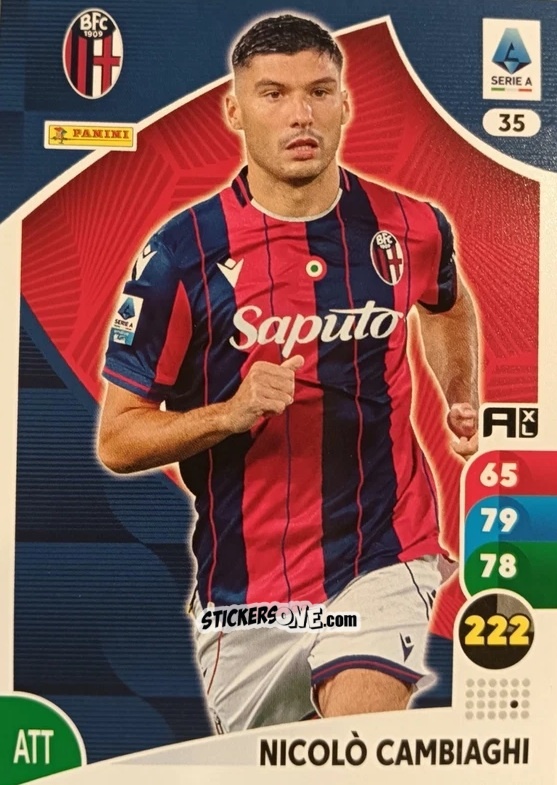 Sticker Nicolò Cambiaghi - Calciatori 2025-2026. Adrenalyn Xl n. 35 - Panini