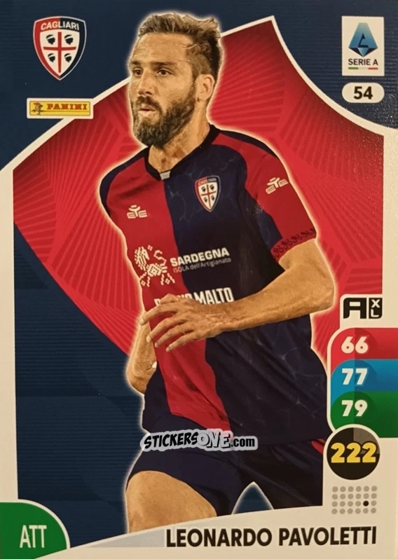Cromo Leonardo Pavoletti - Calciatori 2025-2026. Adrenalyn Xl n. 54 - Panini