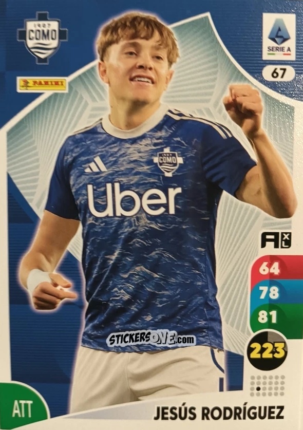Sticker Jesús Rodríguez - Calciatori 2025-2026. Adrenalyn Xl n. 67 - Panini