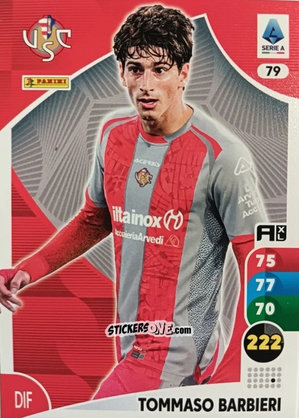 Figurina Tommaso Barbieri - Calciatori 2025-2026. Adrenalyn Xl n. 79 - Panini