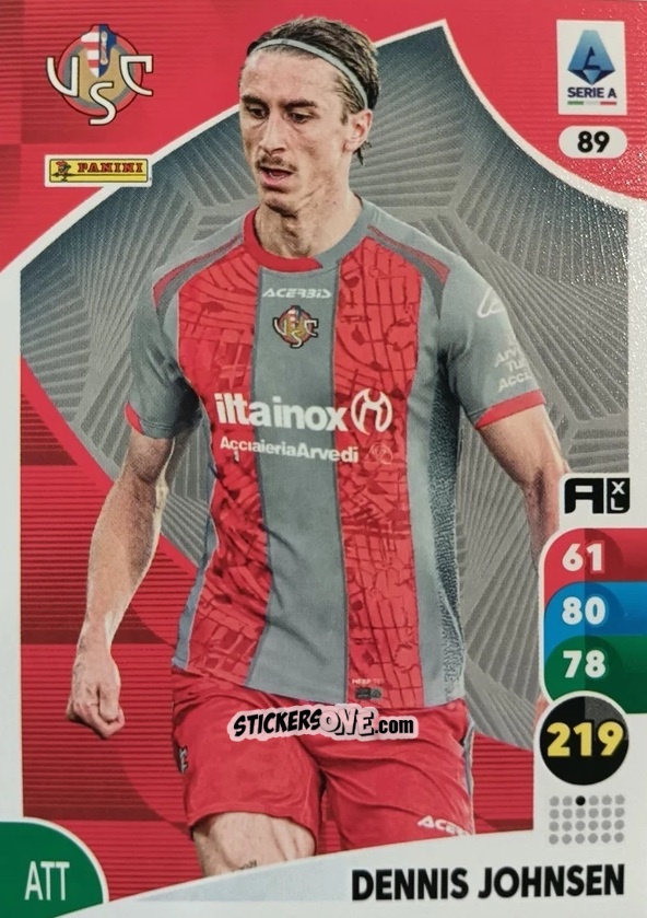 Sticker Dennis Johnsen - Calciatori 2025-2026. Adrenalyn Xl n. 89 - Panini