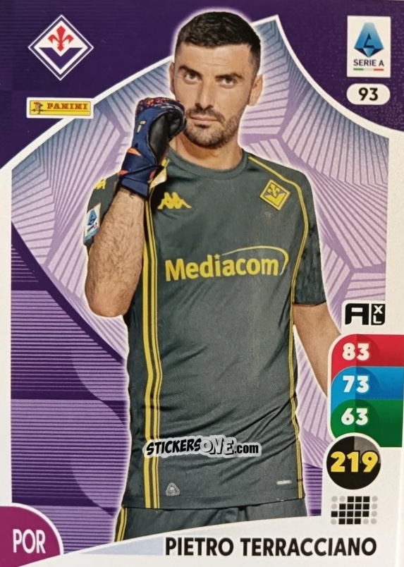 Cromo Pietro Terracciano - Calciatori 2025-2026. Adrenalyn Xl n. 93 - Panini