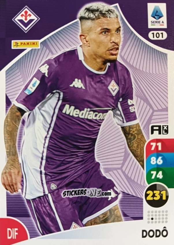 Cromo Dodô - Calciatori 2025-2026. Adrenalyn Xl n. 101 - Panini