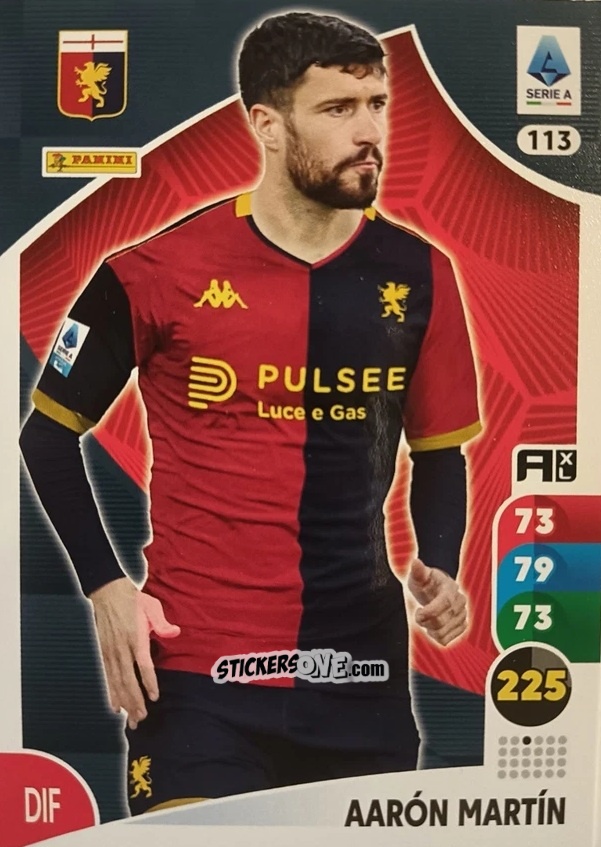 Figurina Aarón Martín - Calciatori 2025-2026. Adrenalyn Xl n. 113 - Panini