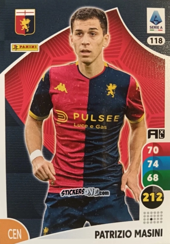 Cromo Patrizio Masini - Calciatori 2025-2026. Adrenalyn Xl n. 118 - Panini