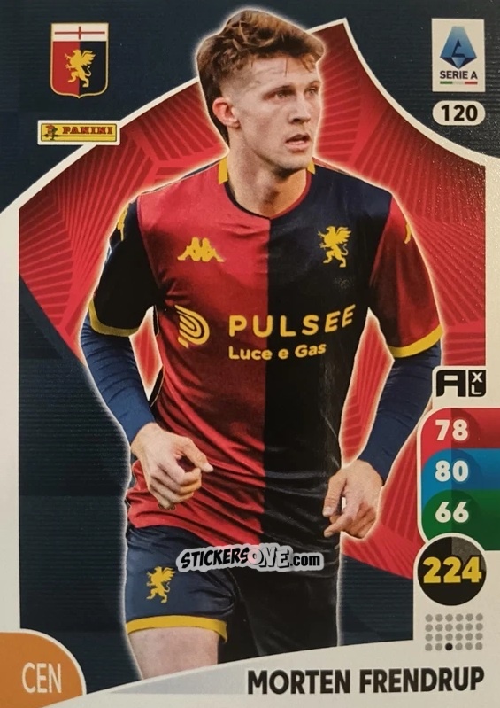 Cromo Morten Frendrup - Calciatori 2025-2026. Adrenalyn Xl n. 120 - Panini