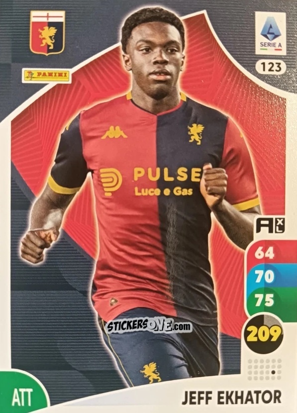 Cromo Jeff Ekhator - Calciatori 2025-2026. Adrenalyn Xl n. 123 - Panini