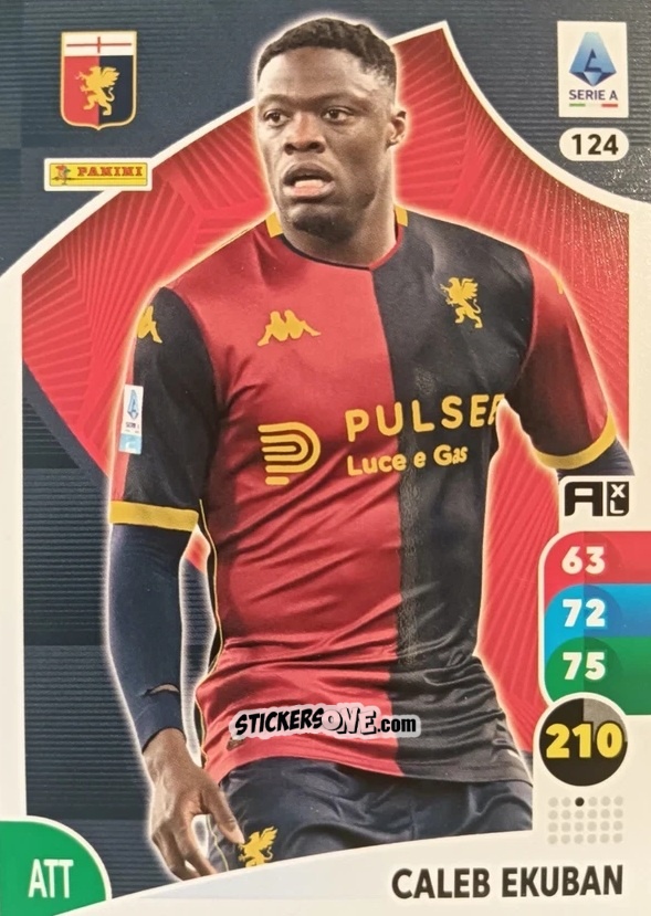 Cromo Caleb Ekuban - Calciatori 2025-2026. Adrenalyn Xl n. 124 - Panini