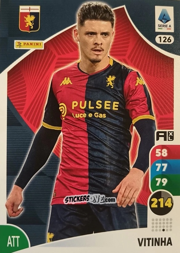 Cromo Vitinha - Calciatori 2025-2026. Adrenalyn Xl n. 126 - Panini