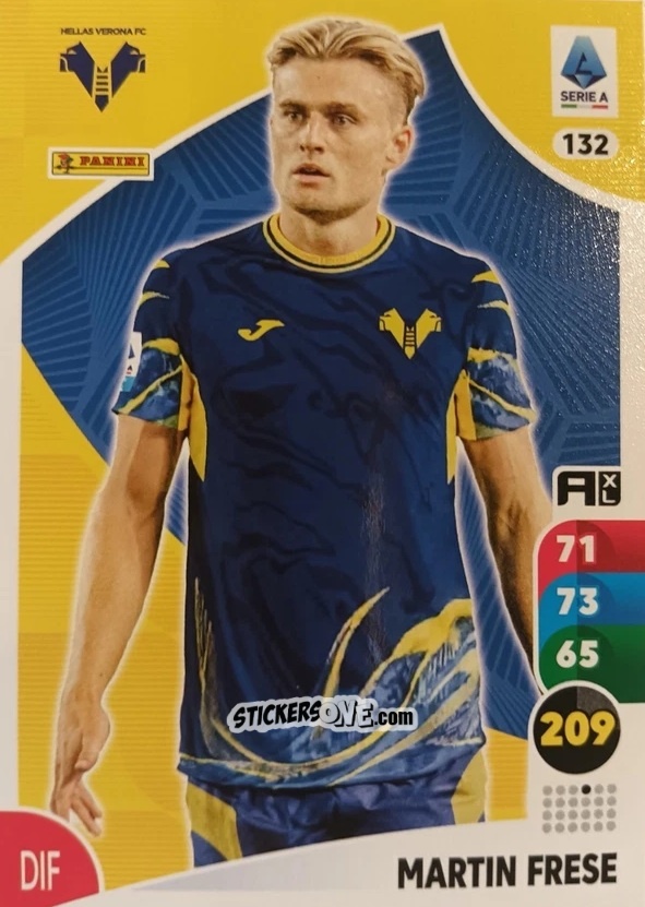 Sticker Martin Frese - Calciatori 2025-2026. Adrenalyn Xl n. 132 - Panini