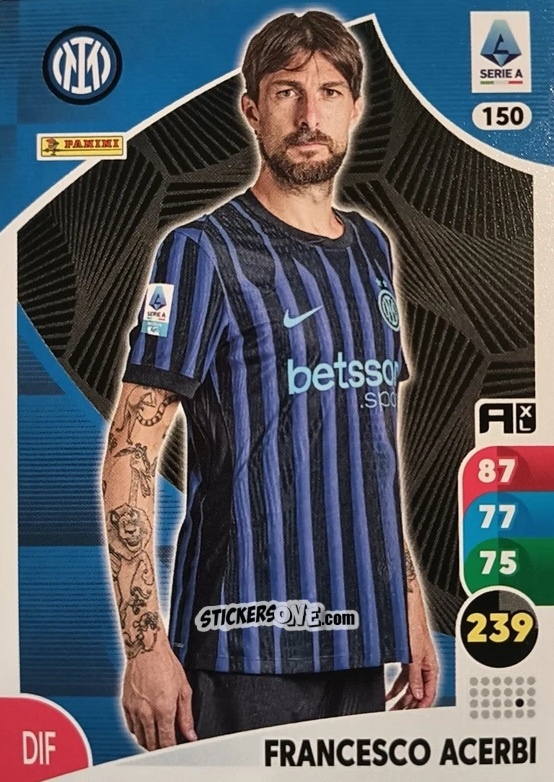 Figurina Francesco Acerbi - Calciatori 2025-2026. Adrenalyn Xl n. 150 - Panini