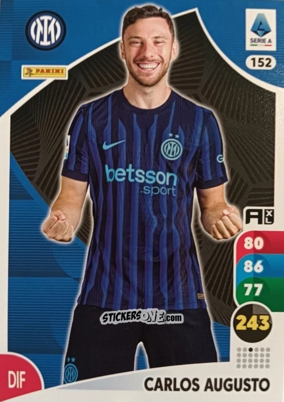 Figurina Carlos Augusto - Calciatori 2025-2026. Adrenalyn Xl n. 152 - Panini